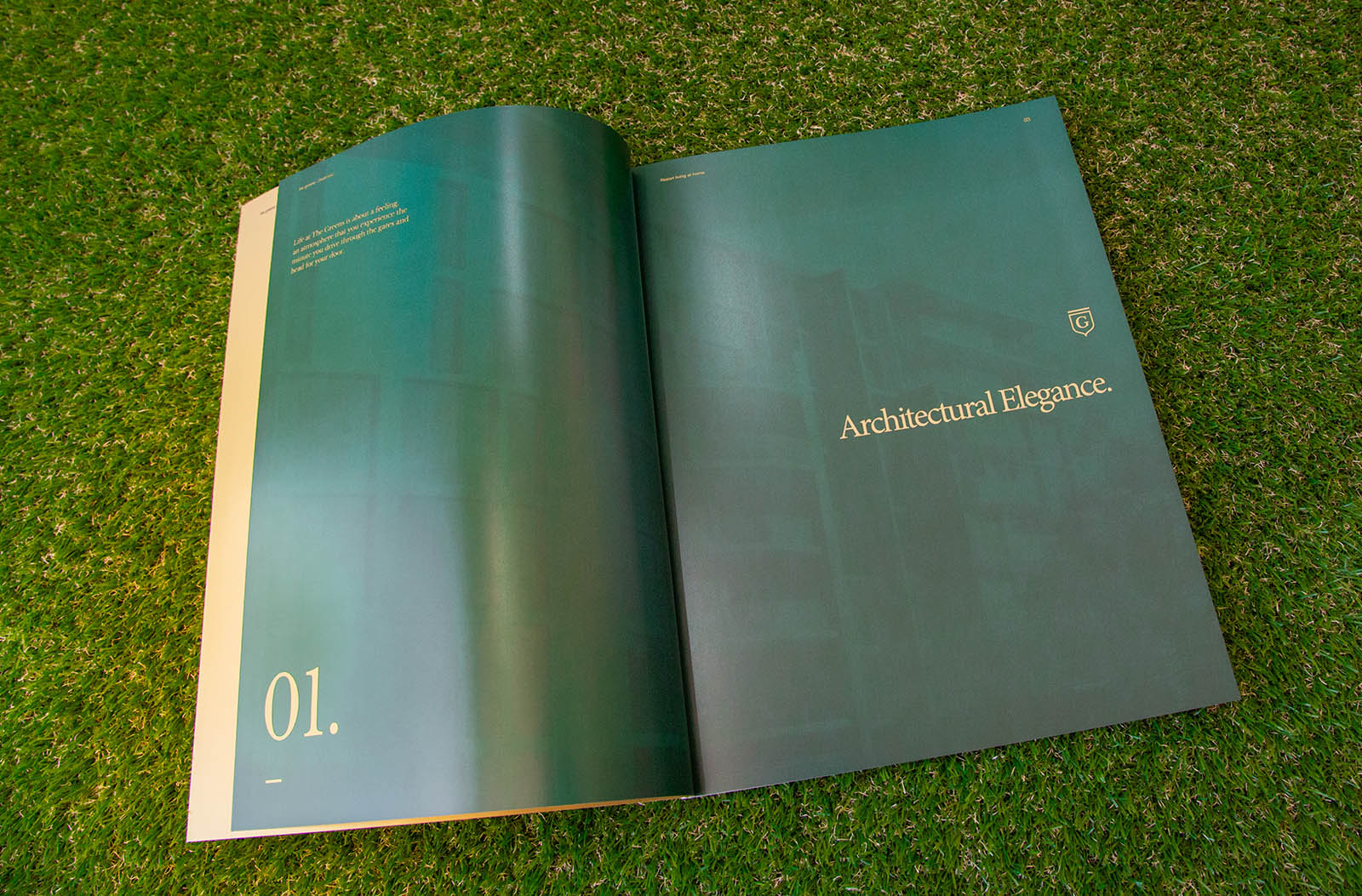 The Greens Strathfield Development. Branding by Allan Chan. Property Brochure Design.