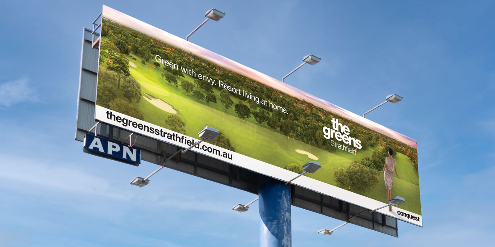 The Greens Strathfield Development. Property Marketing Signage by Allan Chan.