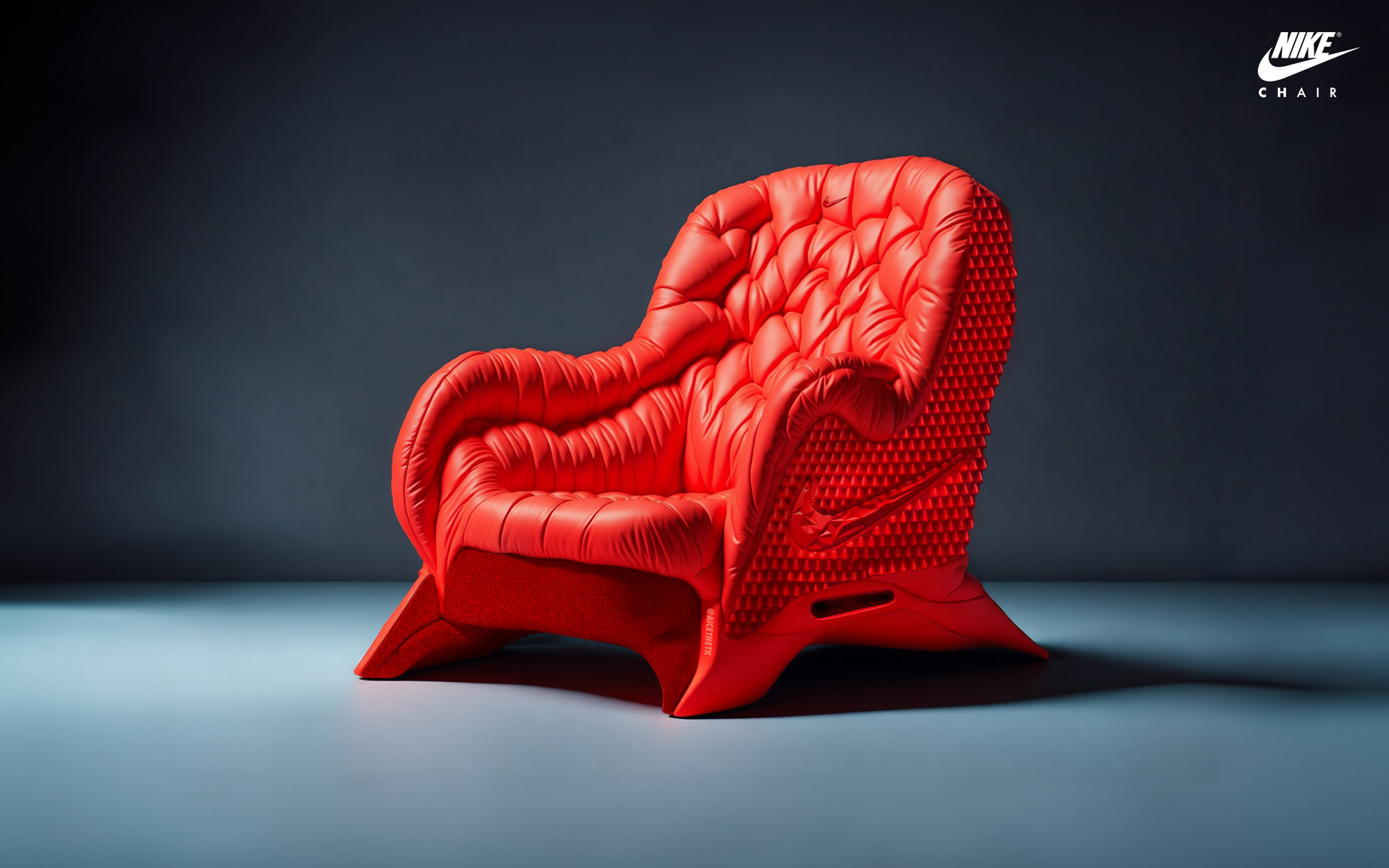 Generative AI Sneaker Seats. Air Yeezy 2 'Red October' by Allan Chan @aicethetk